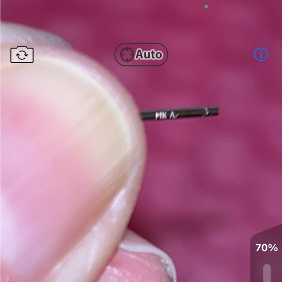 14k white gold aquamarine earrings - Picture 4 of 4